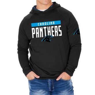 Zubaz Nfl Carolina Panthers Team Color Hoodie In Black