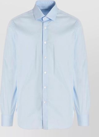 Barba poplin long-sleeve shirt