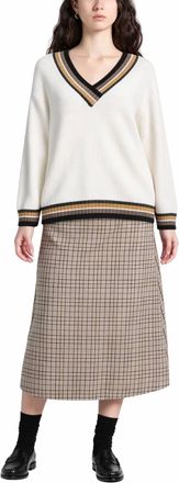 Moorer Cable Knit Sweater In Bianco