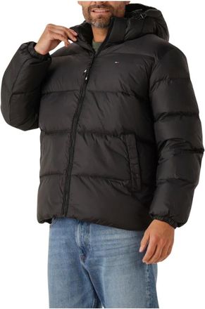Tommy Jeans Jassen, Heren, Zwart, XL, TJM Essential Down Jacket