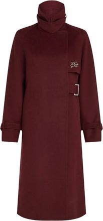 Karl Lagerfeld Cappotto con cintura - Rosso