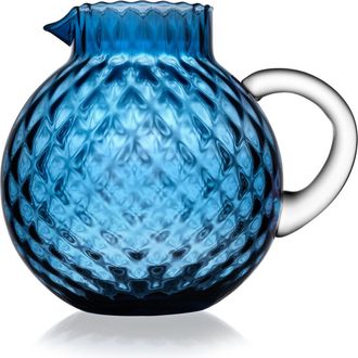 IVV glu-ball jarra azul &iacute;ndigo c/ asa transparente &oacute;ptica diamante lt- 1,450