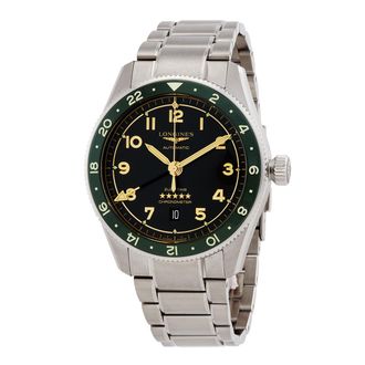 Longines Pre-owned Longines Spirit Zulu Time Automatic Grey Dial Mens Watch L3.812.4.63.6