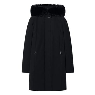 Roberto Ricci Design Abrigo largo de plum&oacute;n con pelo Surflex Winter - Coats - Mujer - Negro - XS