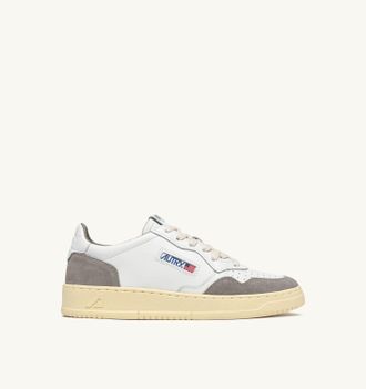 Autry SNEAKERS MEDALIST LOW IN PELLE BIANCA E SUEDE VAPOR