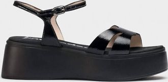 Wonders Womens Leather Platform Shoes In Negro