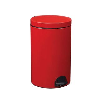 Rossignol Cubo De Basura Chic Rojo 20 Litros Elegante Acero