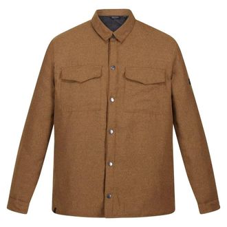 Regatta Mens Gawayne Insulated Shirt (XL) (Dark Khaki)