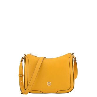 Pourchet Tassen, Dames, Geel, ONE Size, Leer, Crossbody Bag