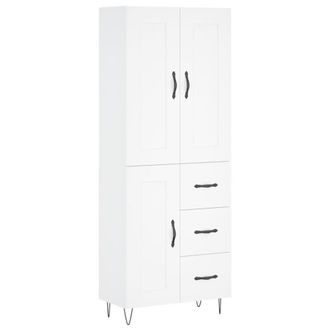 Berkfield Home Highboard White 69.5x34x180 cm Engineered Wood