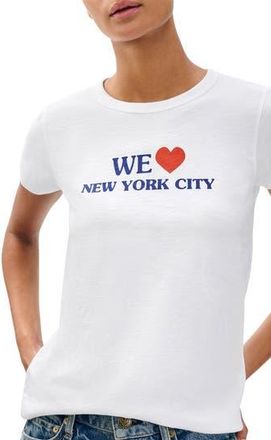 Rag & Bone New York City Cotton Grpahic T-Shirt in White at Nordstrom Rack, Size Xx-Small