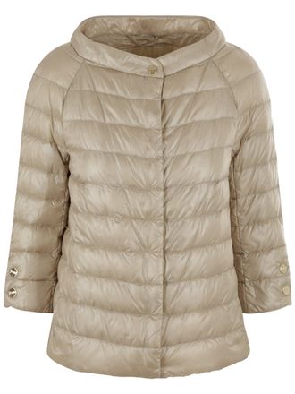 Herno Neutral Piumino Lightweight Petal Sleeve Jacket