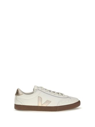 Veja White Solid Volley Sneakers