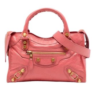 Balenciaga Pre-owned Handbags, female, Pink, Size: ONE SIZE Pre-owned Vintage Satchel