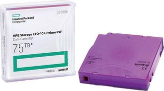 hpe clothing Cartucho De Datos Hpe Storage Lto-10 Ultrium Rw 30 Tb 75 Tb Comprimido Morado