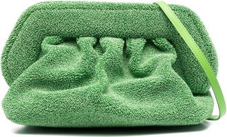 Themoir&egrave; Gea Re-Fur clutch bag - women - Recycled PET/Polyurethane/Polyester - OS - Green