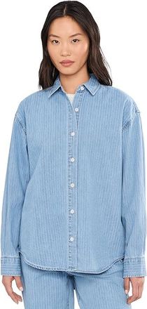 Daze Haven Long Sleeve Shirt Womens Clothing Whimsy : MD, Cotton/Denim
