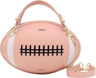 Generic Tum Bag Rugby Shape Women Daily Handbag Clutch Bag Shoulder Bag Crossbody Bag Girls Purse Novelty Funny Bag Elephant Messenger Bag (D, One Size)