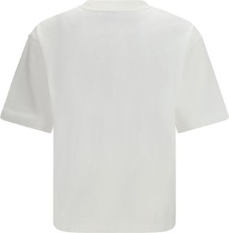 Off-white Mens T-Shirt Big Bookish Skate White-Black Cotton T-Shirts White/black And Polos