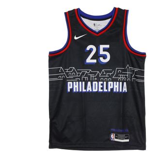 Nike Sportswear, male, Black, Size: S Ben Simmons Swingman Jersey City Edition
