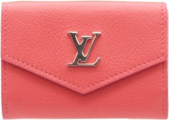 Louis Vuitton Pink Leather Wallet (Tri-Fold) (Pre-Owned)