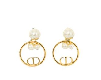 Dior Faux Pearl Drop Earrings