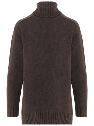 Bruno Manetti Virgin Wool and Cashmere Turtle Neck Sweater