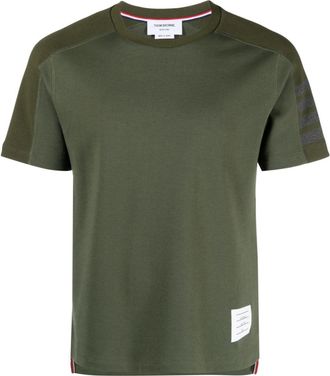 Thom Browne 4-Bar cotton T-shirt - men - Cotton - 5 - Green