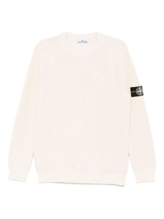 Stone Island Logo Cotton Sweater-Uomo