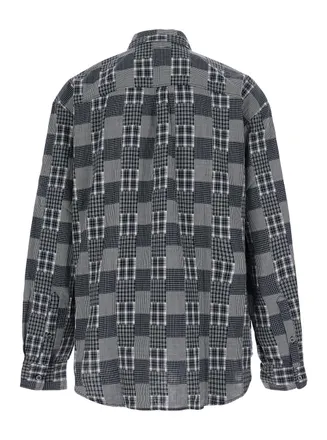 ERL Plaid Cotton Shirt - Grey