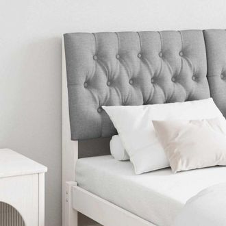 vidaXL vidaXL Testiera imbottita Grigio chiaro 160 cm Pino massello