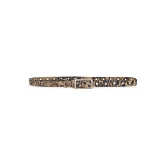 Gestuz Cintur&oacute;n de Cuero con Estampado de Leopardo y Ojales - Accessories - Mujer - Multicolor - ONE SIZE