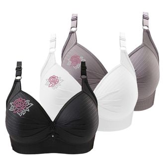 Generic Bralettes for Women Plus Size Padded Pull On Bras for Elderly Women UK Plus Size Crop Top Bras BreathableBras Softbras Large Breasts Adjustable Sports