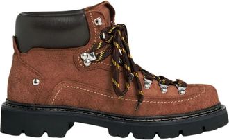 Dsquared2 Canadese Enkellaarsjes - Heren - Veterlaarzen - Bruin - 41 EU - Leer - Schoenen