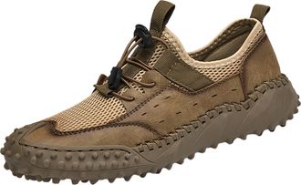 Generic Mens Shoes Sneakers, Sports Shoe Mesh Hiking Shoes Slip-Resistant Walking Trainers Breathable Work Shoe Lace Up Casual Trainer Hard Wearing Outdoor Sn