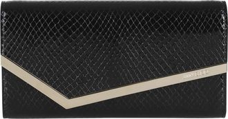 Jimmy Choo London Clutches, female, Black, ONE SIZE, Snake Print Leather Crossbody Bag