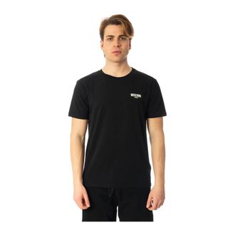 Moschino T-shirt met logo - Heren - Tops - Zwart - Maat: M Zijde