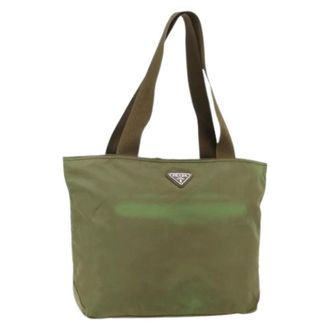 Prada Pre-owned Tote Bags, female, Green, Size: ONE SIZE Pre-owned Vintage Tote Bag