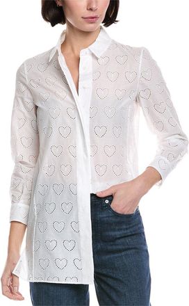 Akris Eyelet Heart Shirt