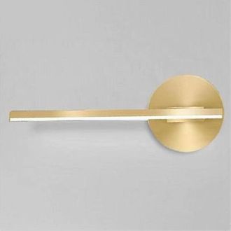 Trade Shop Trade Shop Traesio - Trade Shop - Applique Da Parete Led 13 Watt Lineare Orientabile Oro Lampada Luce Fredda 50391