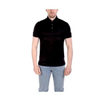 Emporio Armani ASV Lyocell-blend Jersey Polo Shirt - Heren - Polos - Zwart - XL - Katoen - Tops