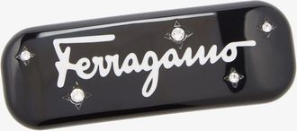 Ferragamo Logo-Print Hair Clip - Womens - Acetate