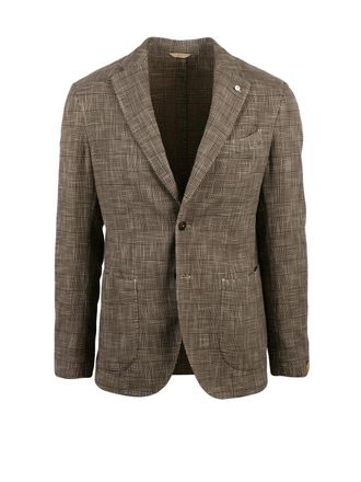 L.B.M. 1911 Biscuit Men Cotton Silk Blazer Jacket