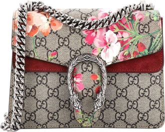 Gucci Dionysus Bag Blooms Print Gg Coated Canvas Mini (Authentic Pre-Loved)