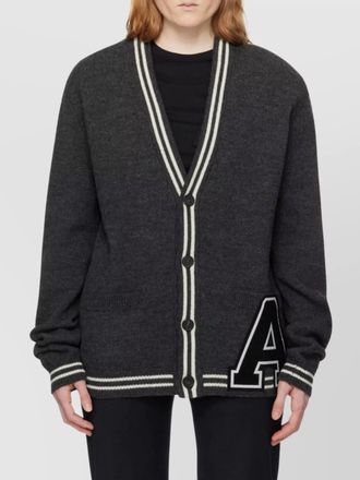 AMBUSH knit cardigan featuring patch detail