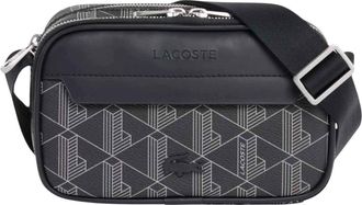 Lacoste Monogram The Blend Camera Bag - unisex - Schoudertassen - Zwart - ONE Size - Tassen
