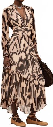 BA&SH Amor Midaxi Dress In Rose