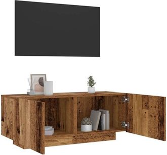 vidaXL Vidaxl - Mobile Porta tv Legno Vecchio 100x35x40 cm in Legno Multistrato