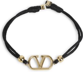 Valentino Garavani Black VLogo Bracelet