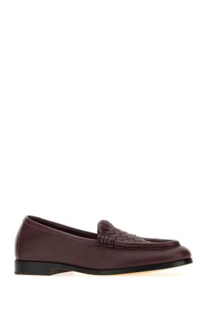 Bottega Veneta Womens Nuovo Loafer Burgundy Lamb
